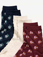 Image number 2 showing, Textured Quarter Crew Socks 3-Pack for Women