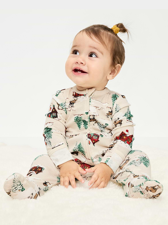2-Way-Zip Sleep & Play Footed One-Piece for Baby