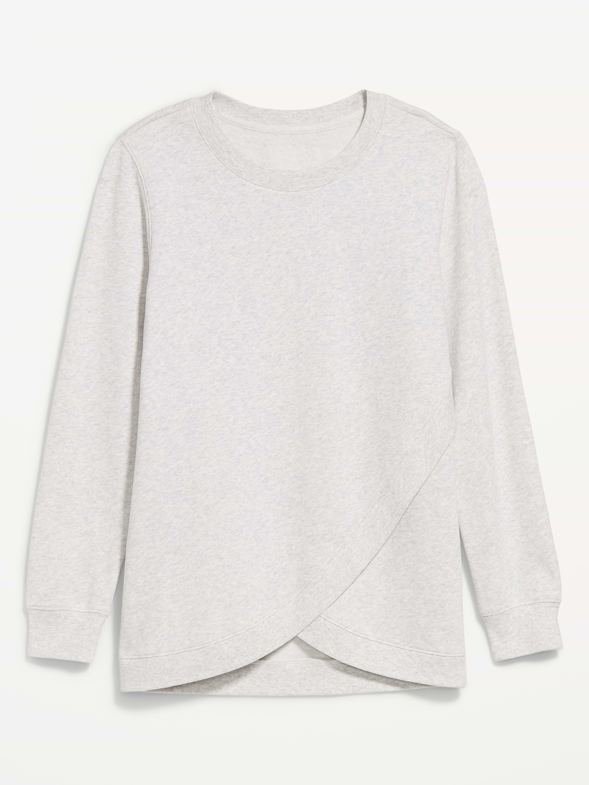 Maternity SoComfy Crossover Nursing Tunic Sweatshirt