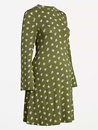 Image 2 of 2, Maternity Mock-Neck Swing Mini Dress