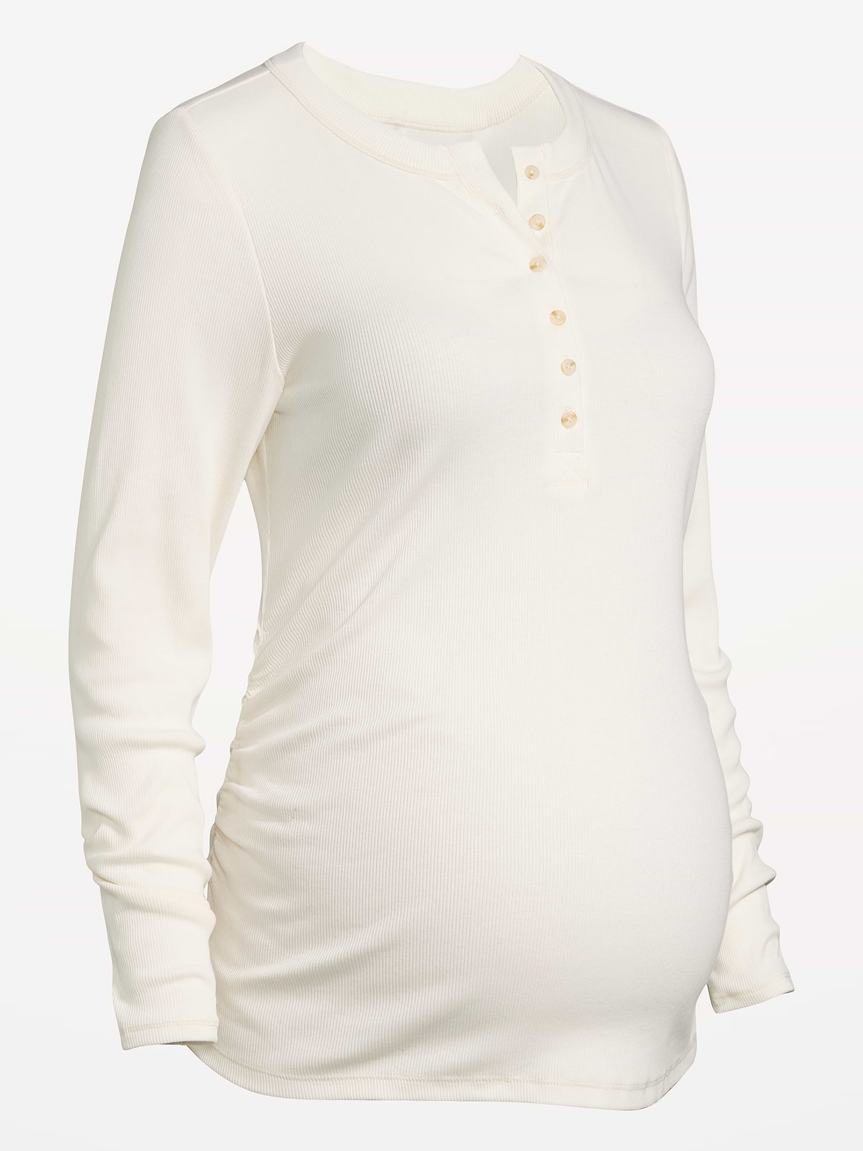 L'image numéro 2 présente T-shirt henley à manches longues de maternité