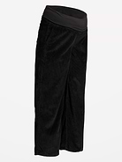 Image 2 of 2, Maternity Corduroy Rollover-Waist Wide-Leg Pants