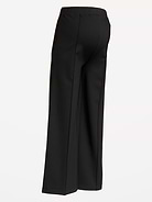 Image number 2 showing, Maternity Full-Panel Stevie Wide-Leg Pants