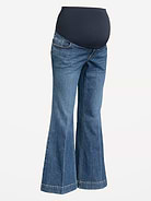 Image number 2 showing, Maternity Full-Panel Flare Leg Jeans