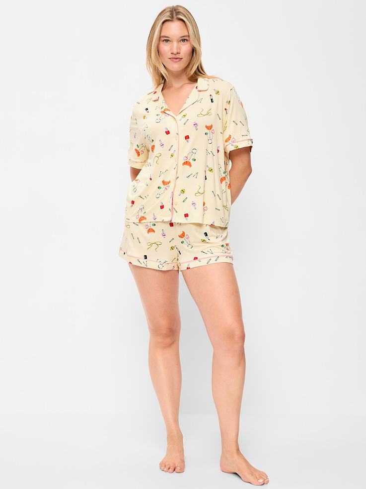 Image number 4 showing, Sunday Sleep Knit Jersey Short Set