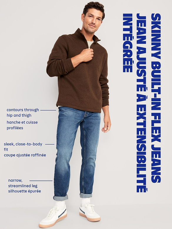 Skinny Built-In Flex Jeans