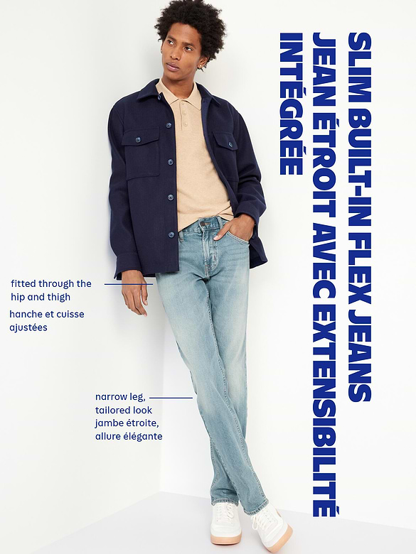 Slim Built-In Flex Jeans