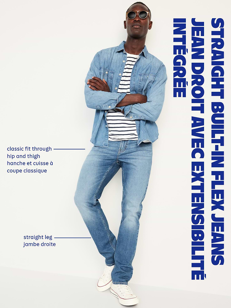 Image number 4 showing, Straight Built-In Flex Jeans