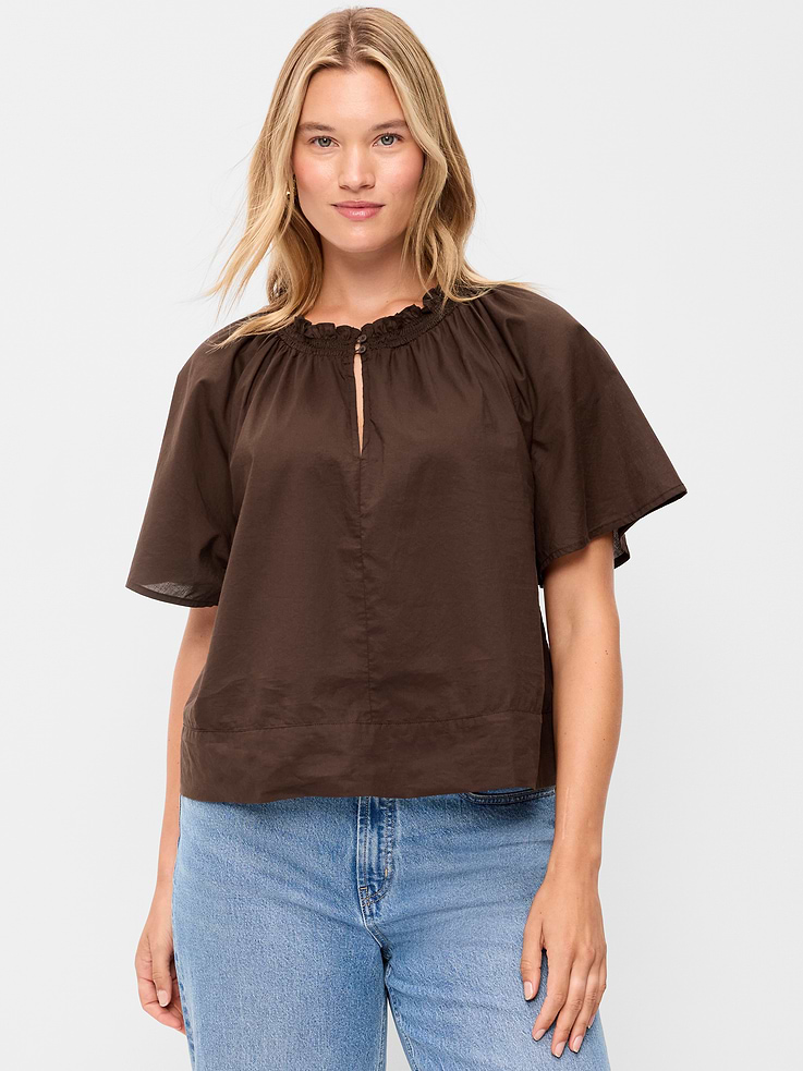 Image number 5 showing, Loose Short-Sleeve Top