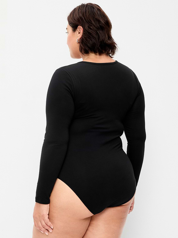 Long-Sleeve Crew-Neck Bodysuit