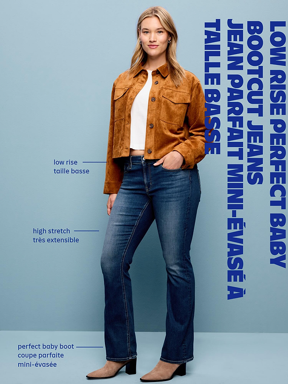 Low-Rise Boot-Cut Jeans
