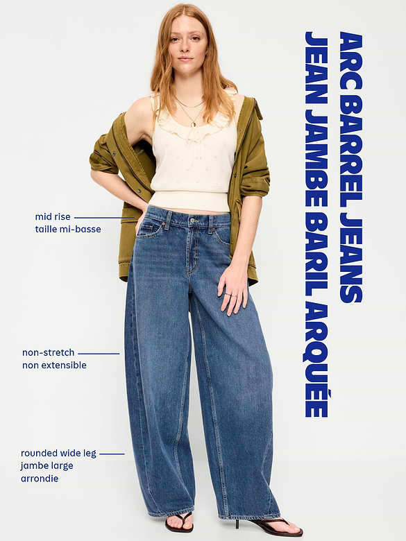 The Arc Mid-Rise Barrel Jeans