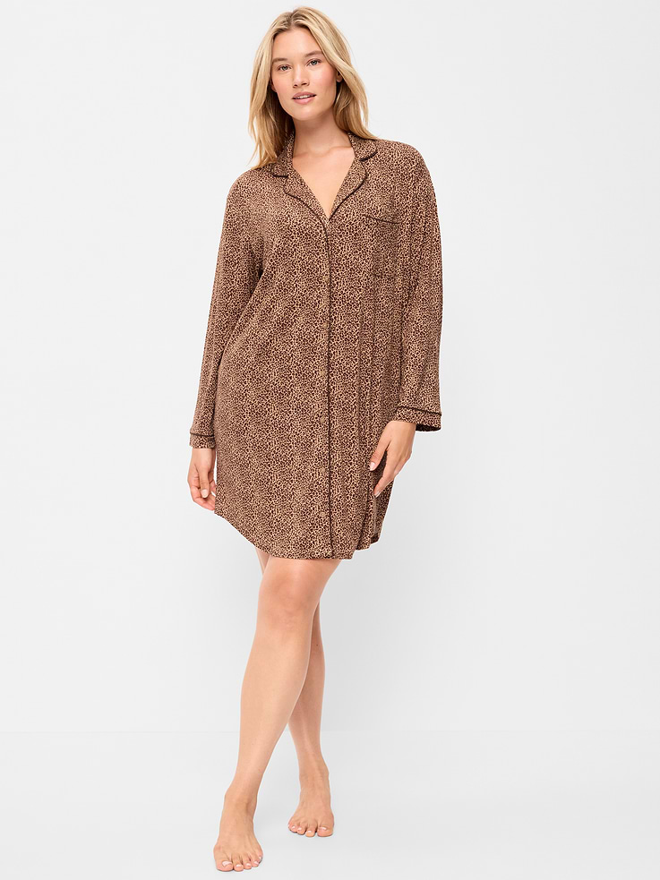 Image number 4 showing, Knit Jersey Sleep Dress
