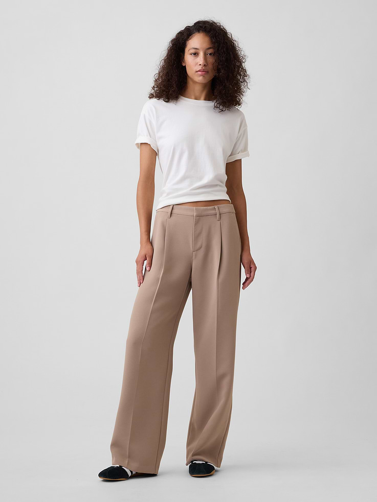 Image number 1 showing, 100% Recycled Easy Crepe Trousers