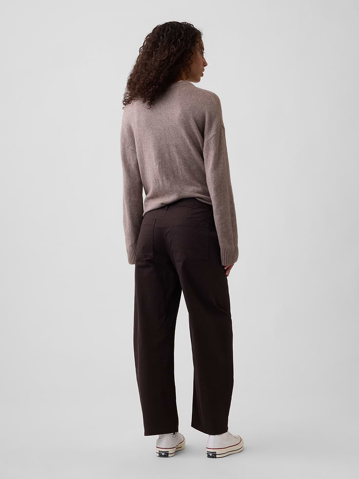 Image number 4 showing, Mid Rise Barrel Khakis