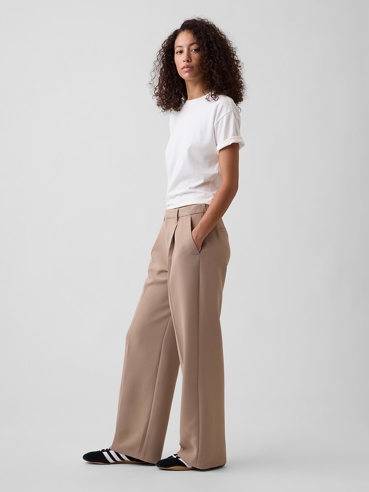 Image number 3 showing, 100% Recycled Easy Crepe Trousers