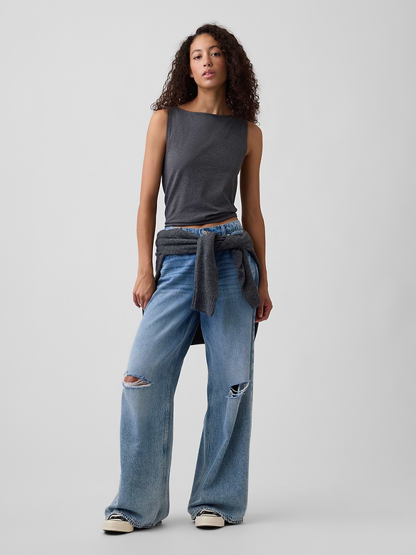 Boatneck Tank Top