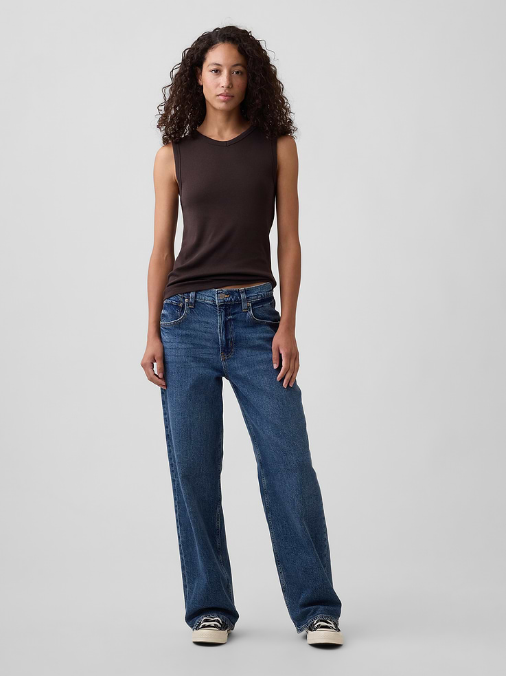 Image number 3 showing, Modern Ribbed High-Neck Tank Top