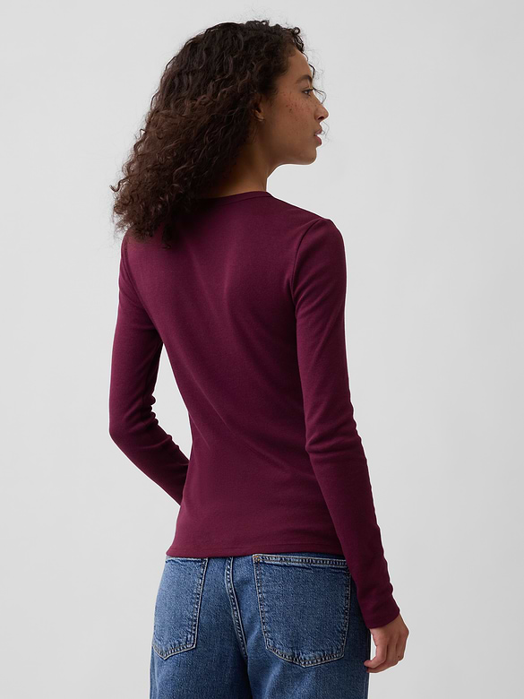 Modern Ribbed Crewneck T-Shirt