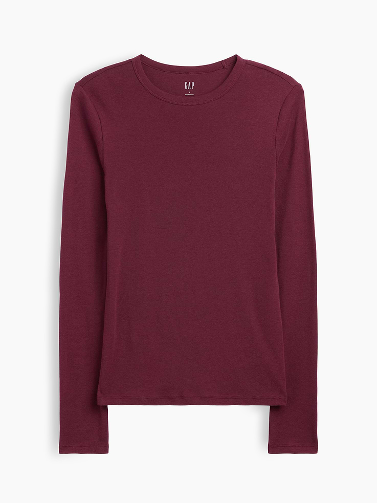 Image 5 of 5, Modern Ribbed Crewneck T-Shirt
