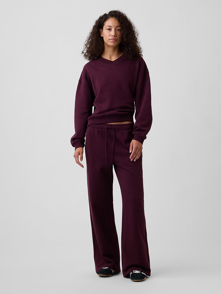 Image number 3 showing, Oversized Wedge V-Neck Sweatshirt