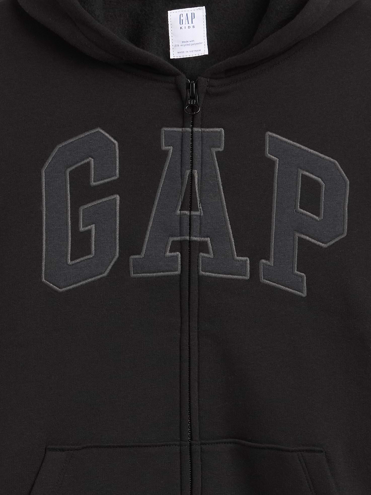 Image 2 of 3, Kids Gap Logo Zip Hoodie