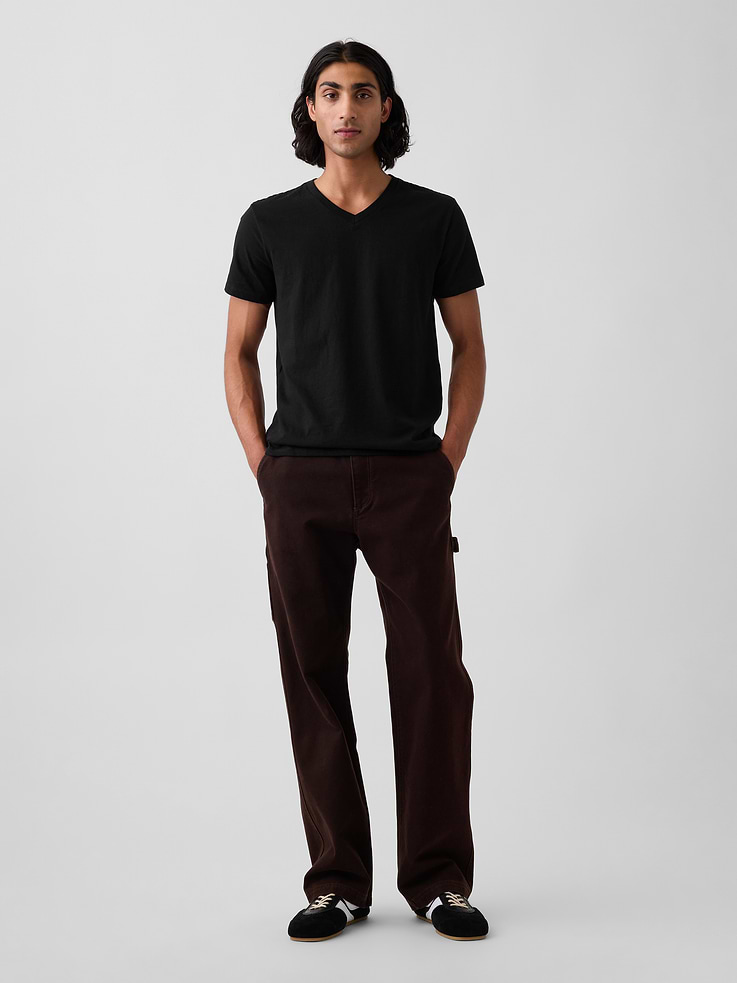 Image number 3 showing, Cotton Jersey V-Neck T-Shirt