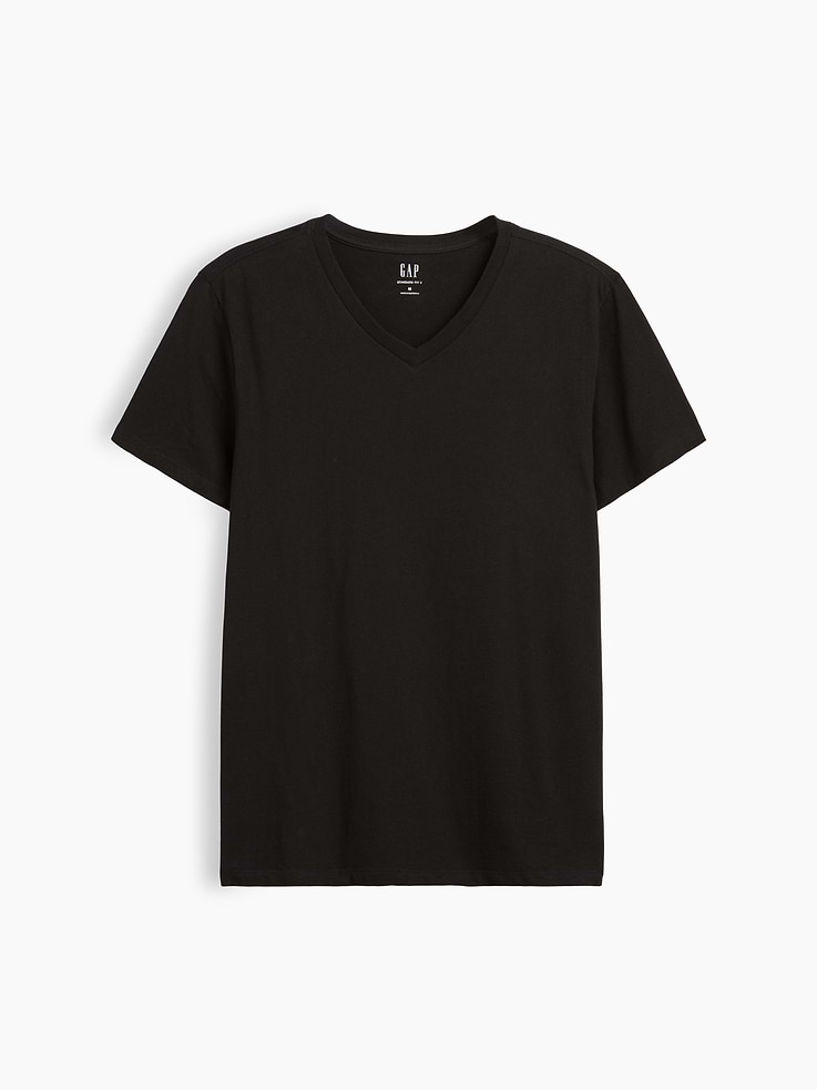 Image number 1 showing, Cotton Jersey V-Neck T-Shirt