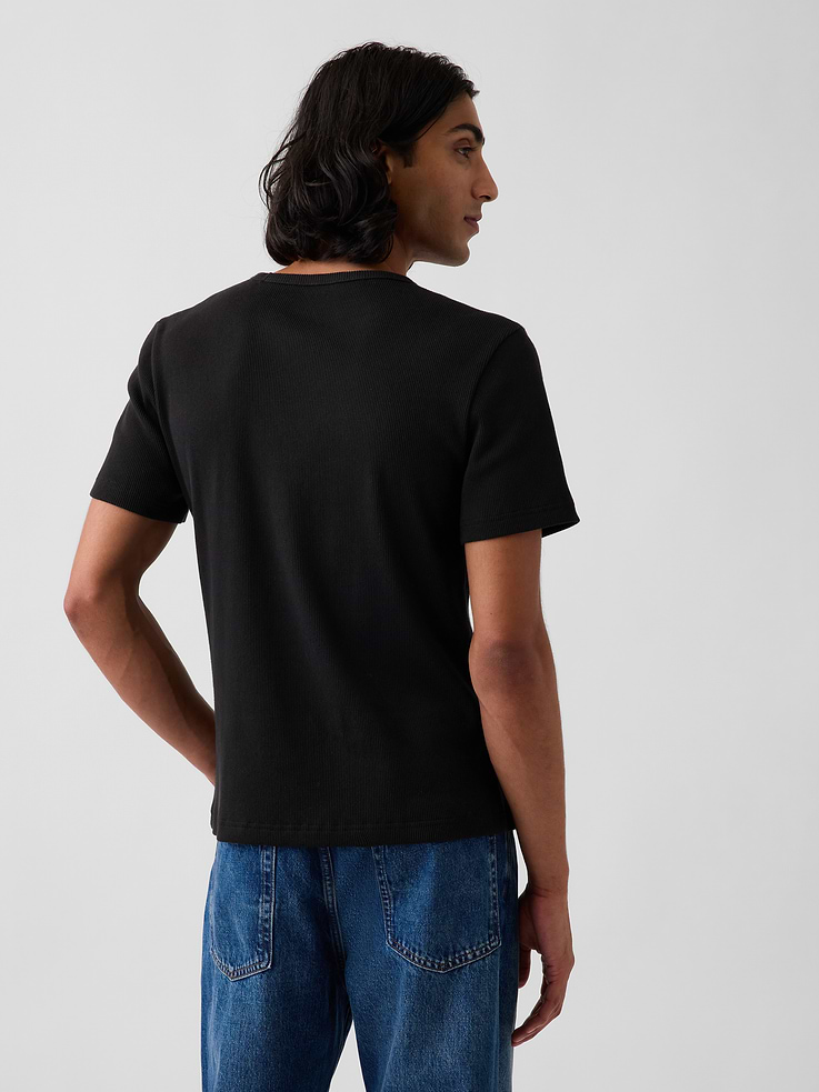 Image 3 of 5, Shrunken Rib T-Shirt