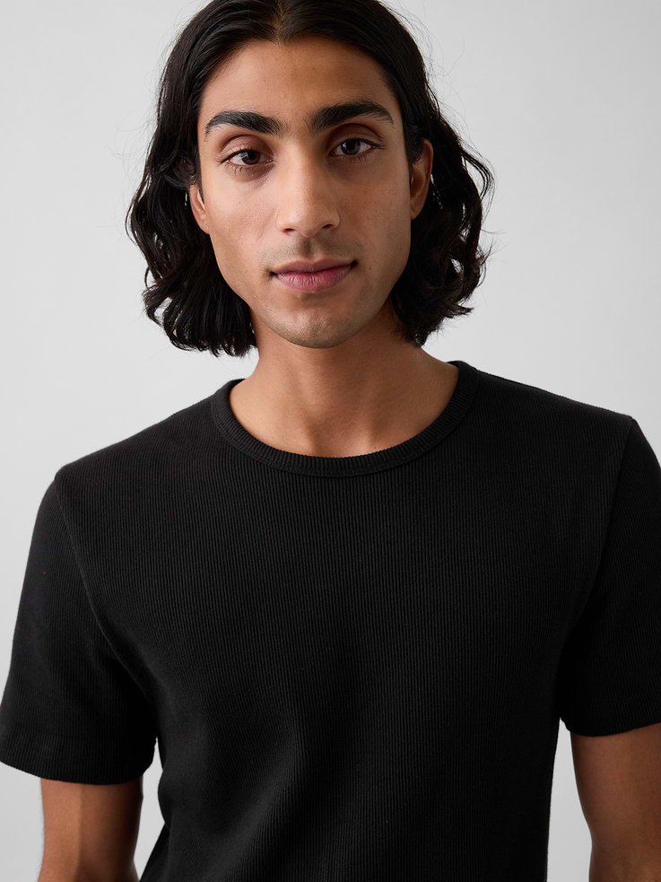 Image 4 of 5, Shrunken Rib T-Shirt