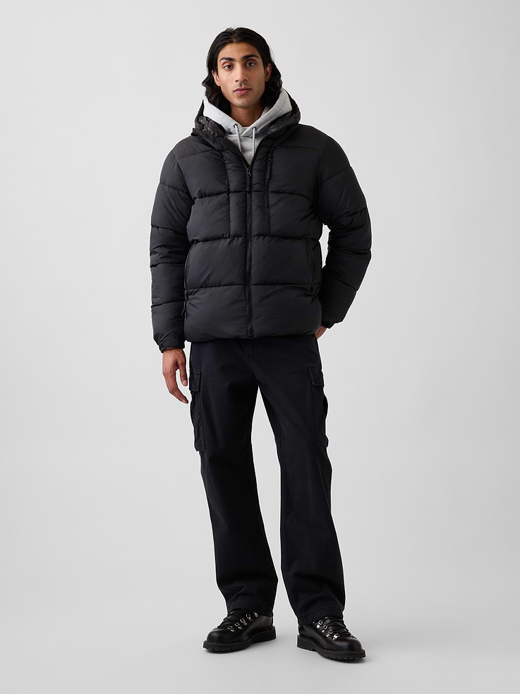 Image number 2 showing, Recycled Heavyweight Puffer Jacket