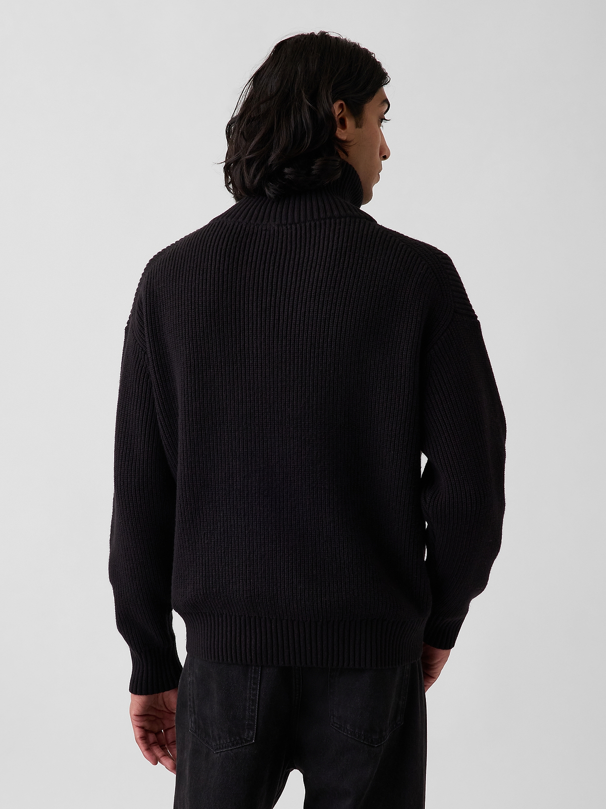 Oversized Double-Zip Cardigan Sweater | Gap