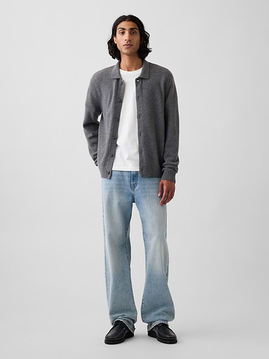 Image number 2 showing, Relaxed Polo Cardigan Sweater