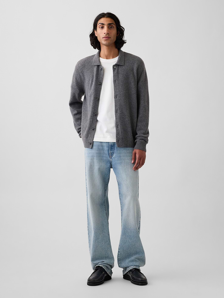 Image number 2 showing, Relaxed Polo Cardigan Sweater