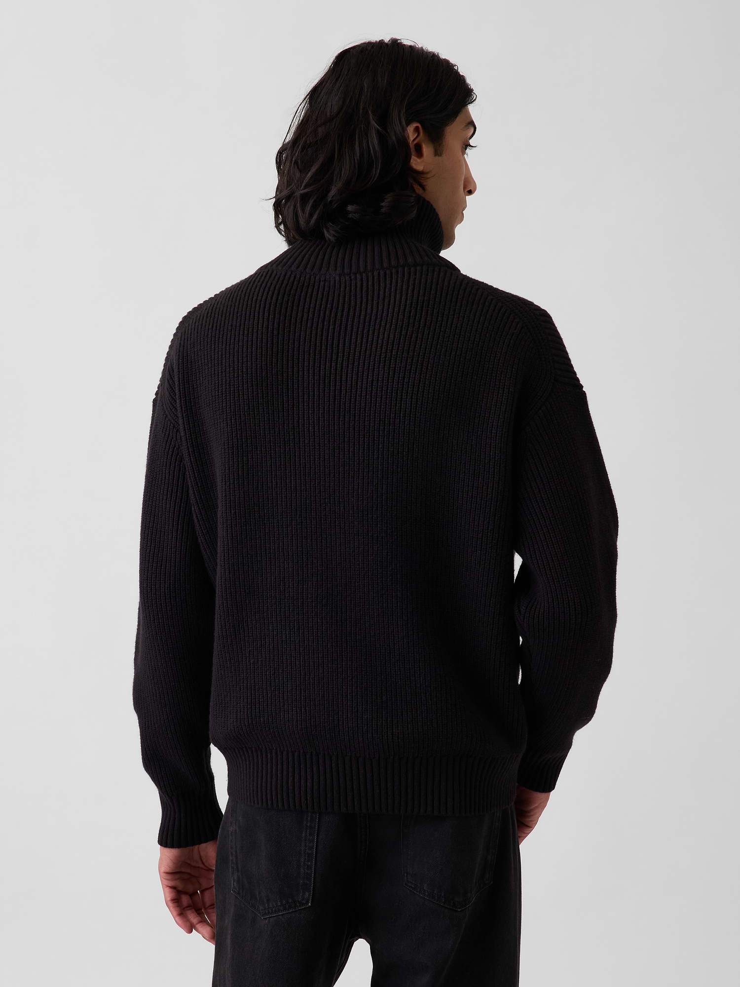 Oversized Double-Zip Cardigan Sweater | Gap