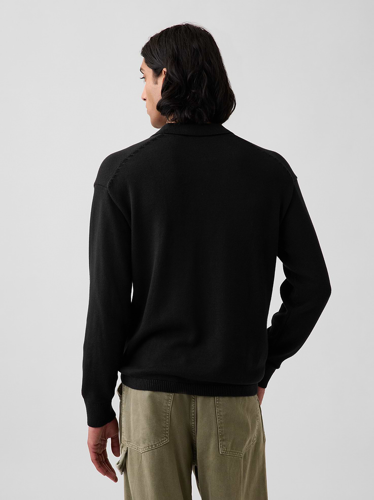 Image number 3 showing, Relaxed Polo Sweater