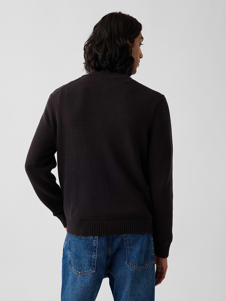Image number 3 showing, Relaxed Quarter-Zip Sweater