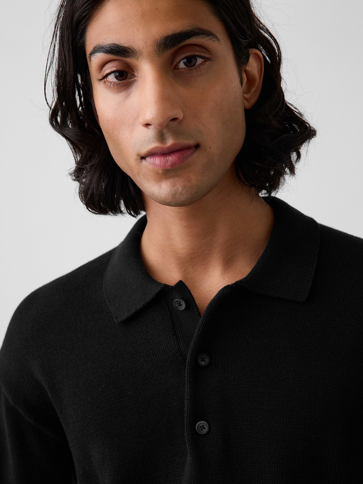 Image number 4 showing, Relaxed Polo Sweater