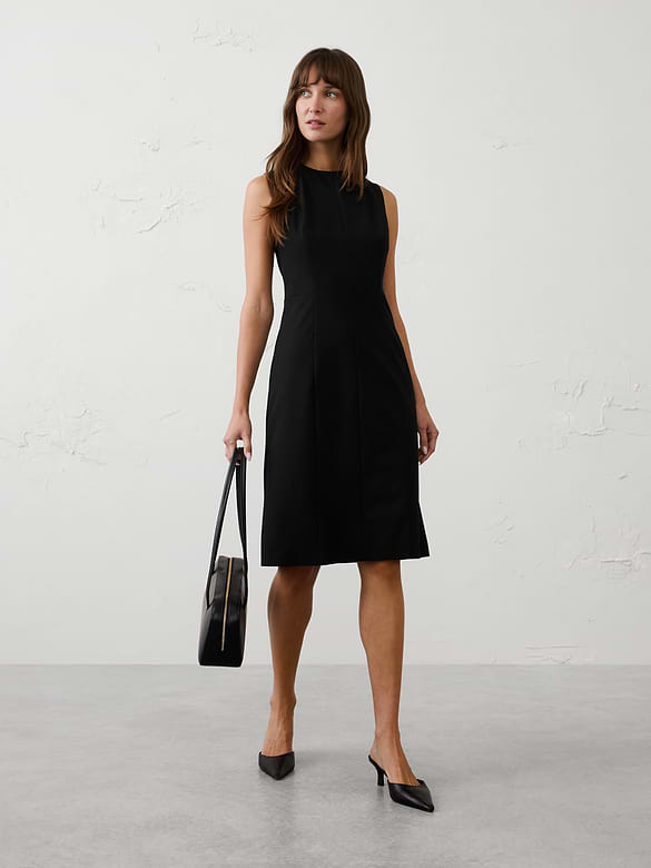 Basic Knee-Length Sheath Dress