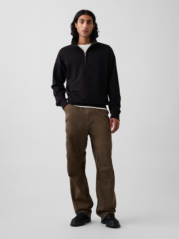 Image number 2 showing, Heavyweight Oversized Quarter-Zip Pullover