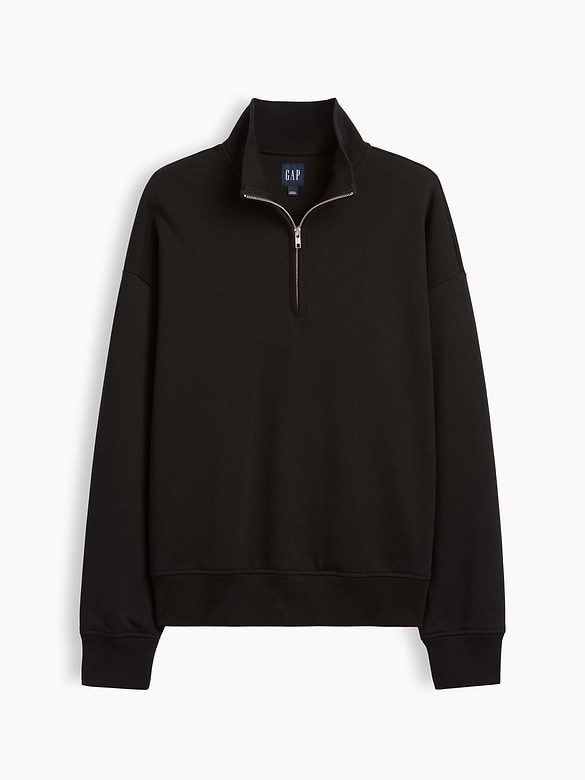 Heavyweight Oversized Quarter-Zip Pullover