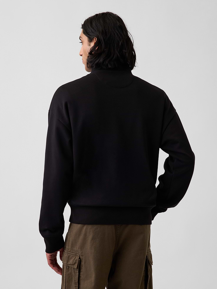 Image number 3 showing, Heavyweight Oversized Quarter-Zip Pullover