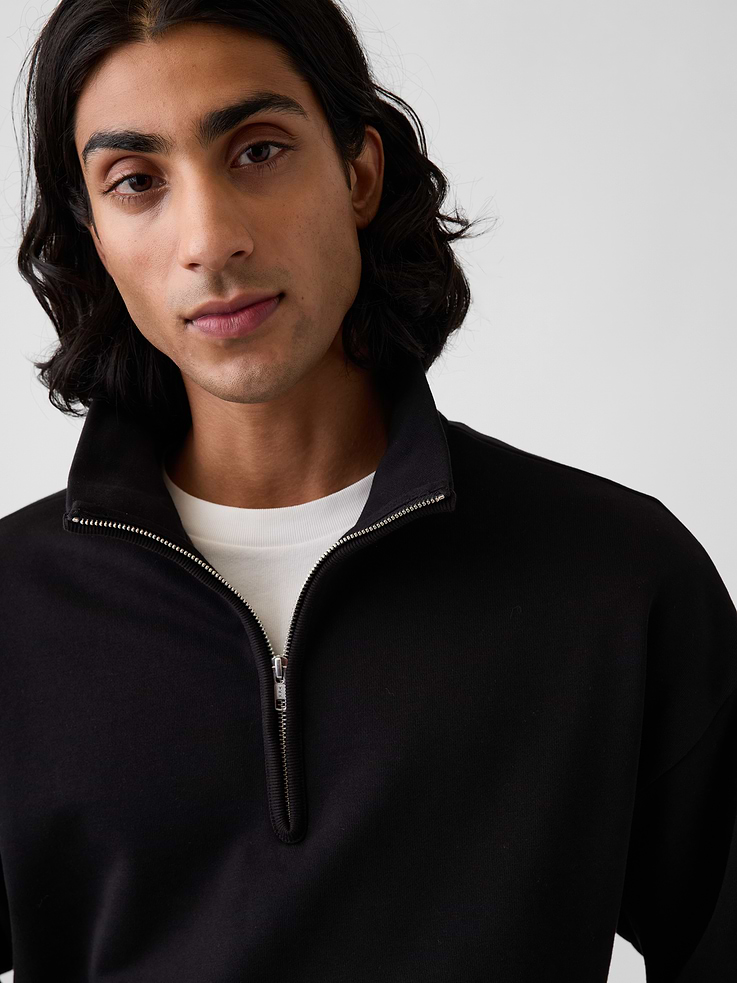 Image number 4 showing, Heavyweight Oversized Quarter-Zip Pullover