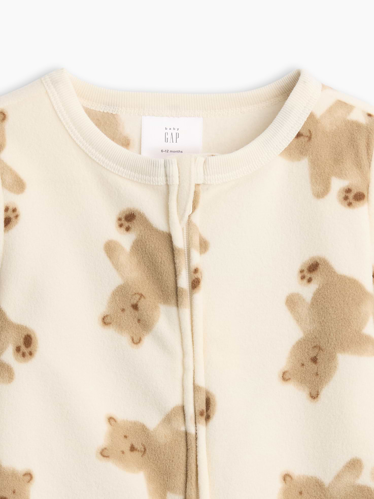 Image 3 of 3, Baby & Toddler Recycled PJ One-Piece
