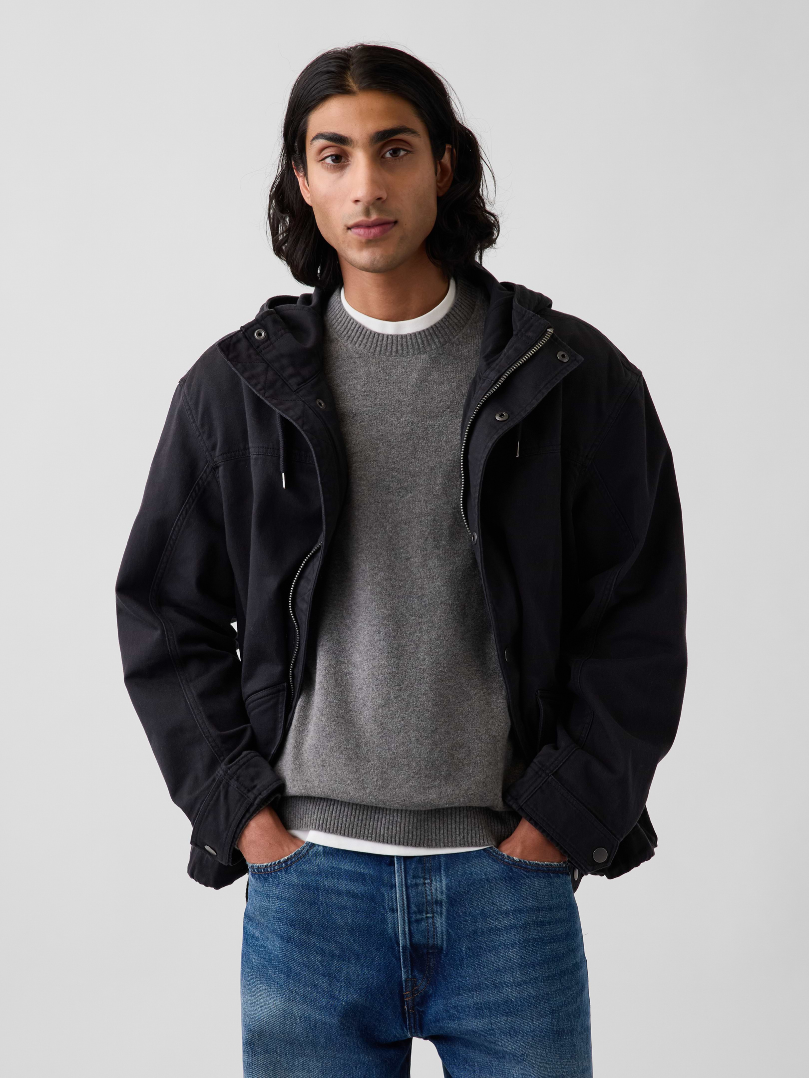 Jacket ￼GAP S P Oversized Utility Jacket | Gap
