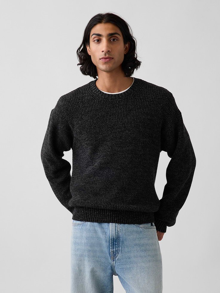 Image number 1 showing, Relaxed Shaker Sweater
