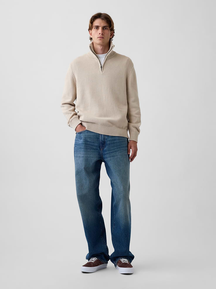Image number 2 showing, Relaxed Quarter-Zip Sweater