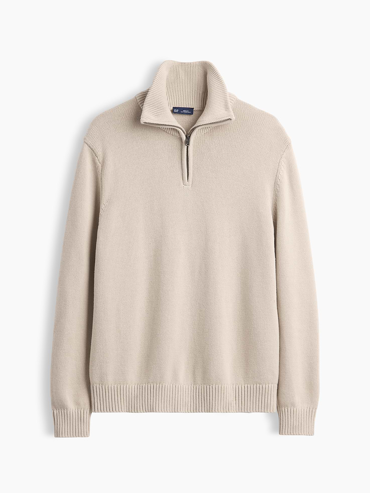 Image number 5 showing, Relaxed Quarter-Zip Sweater