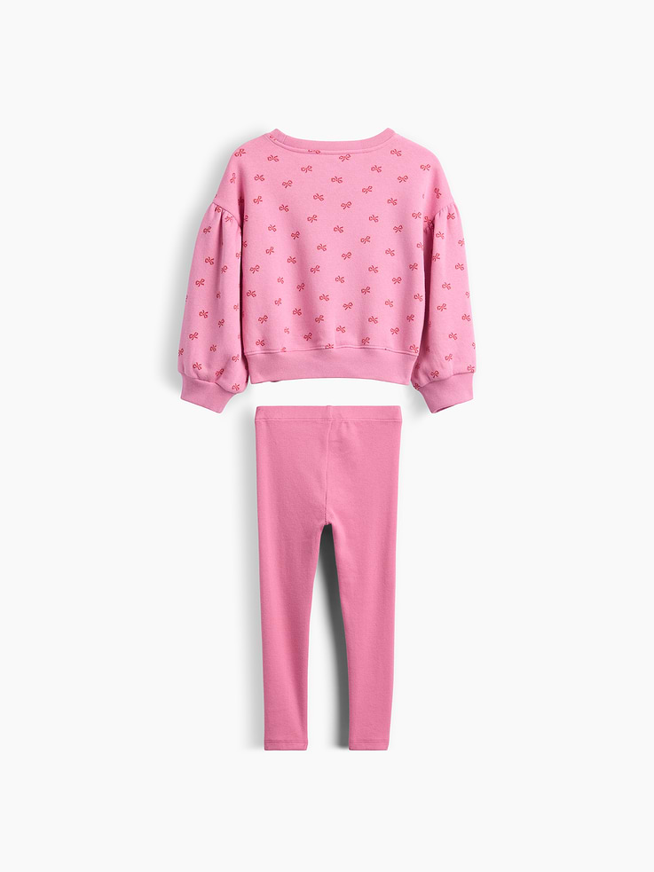 Image 2 of 2, Baby & Toddler Sweatshirt & Rib Leggings Set