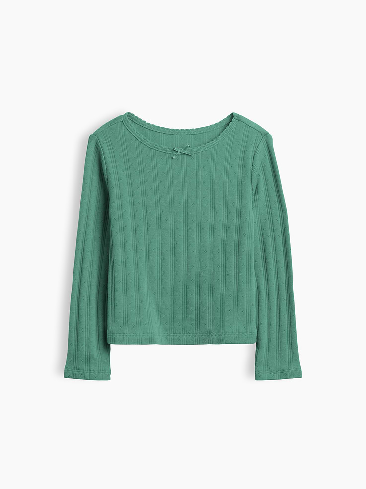 Image number 1 showing, Baby & Toddler Pointelle Rib T-Shirt